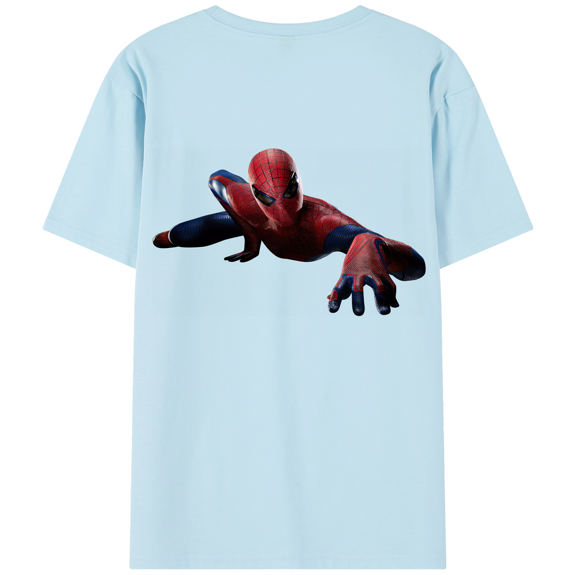 Spider Man スパイダーマン 綿100％半袖Tシャツ（背面プリント）